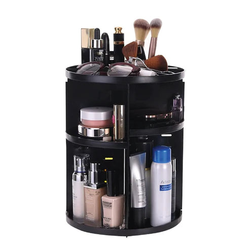 360 Rotation (Black) Cosmetic Organizer