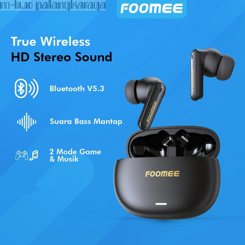 FOOMEE BASS EARBUDS BLACK (FT102S)